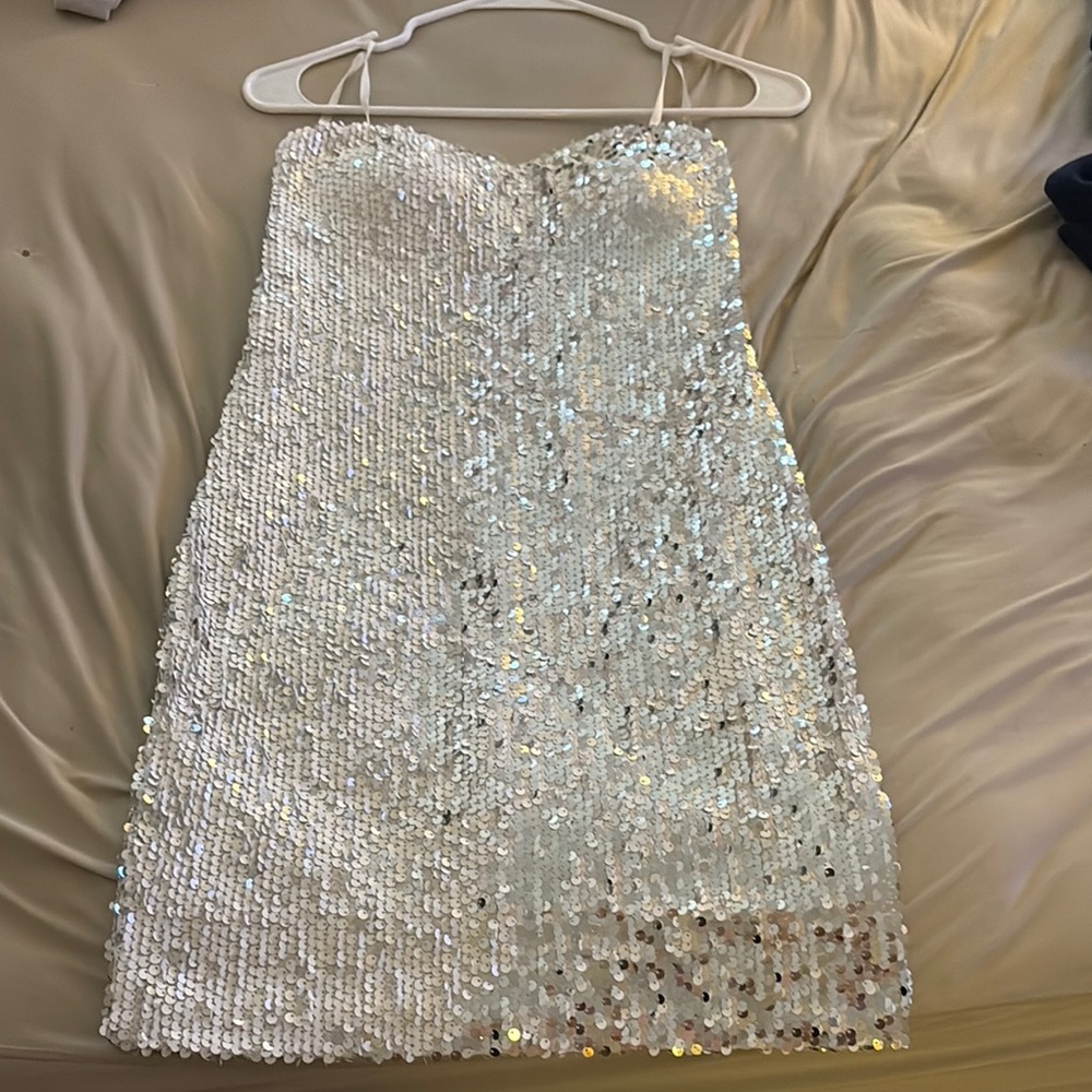 Lily Rose Strapless Sequin Dress